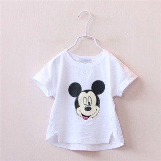 Áo bé gái phông mickey đơn giản mát mẻ