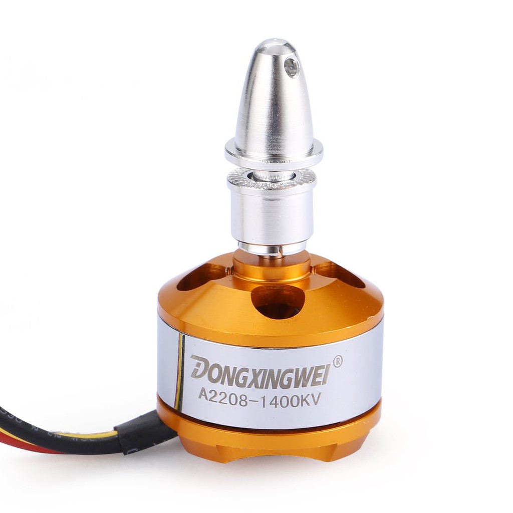 【điều khiển từ xa8/5】DXW A2208 1400KV 2-4S Outrunner Brushless Motor for RC Fixed Wing Airplane