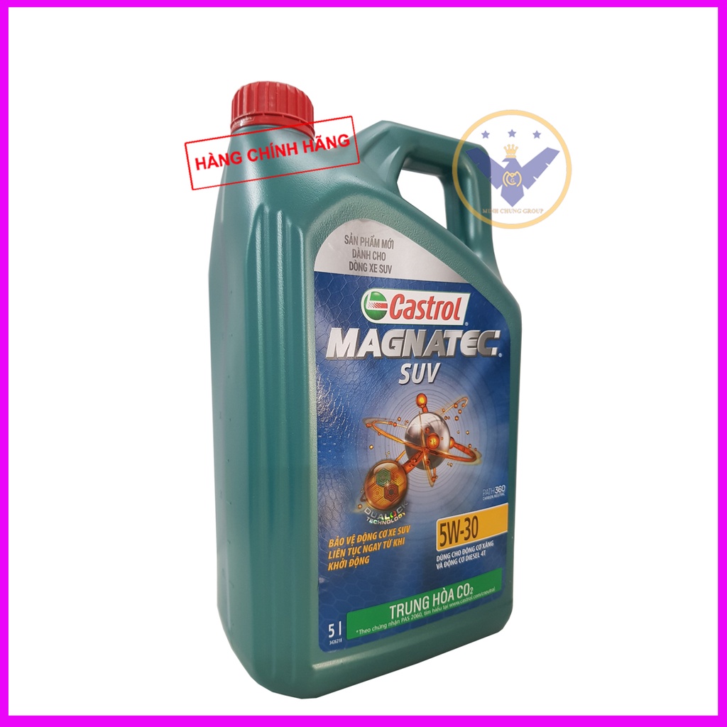 Dầu nhớt Castrol Magnatec SUV 5w30 can 5L - Hàng chính hãng - Dầu tổng hợp toàn phần