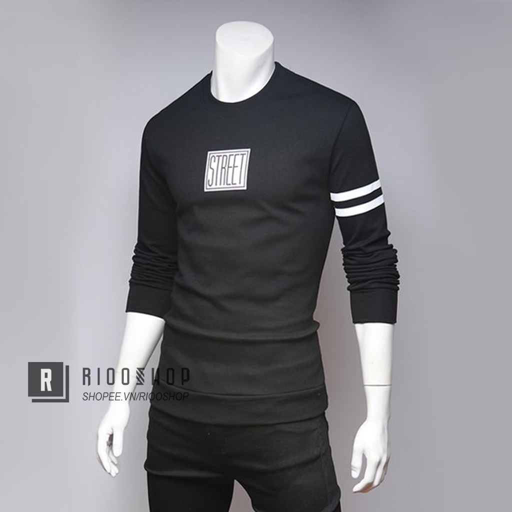 Áo thun nam tay dài hàn quốc street mới RKL014 - áo phông nam dài tay đẹp Riooshop