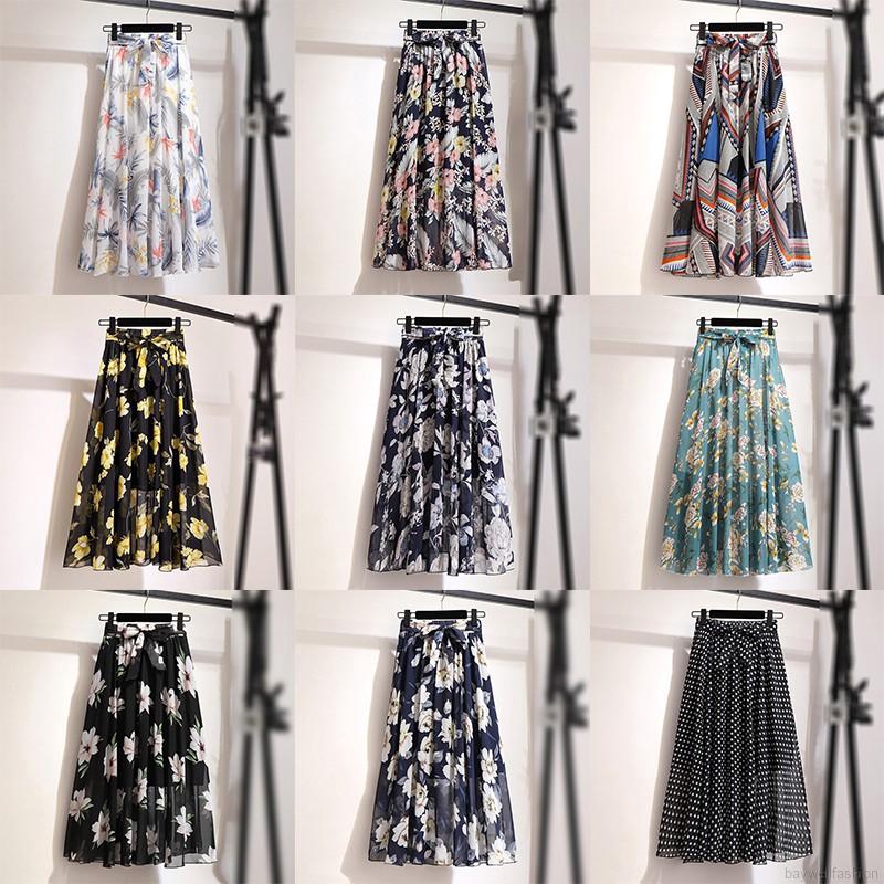 Chân Váy Dài In Hoa Thời Trang Nữ Tính | BigBuy360 - bigbuy360.vn