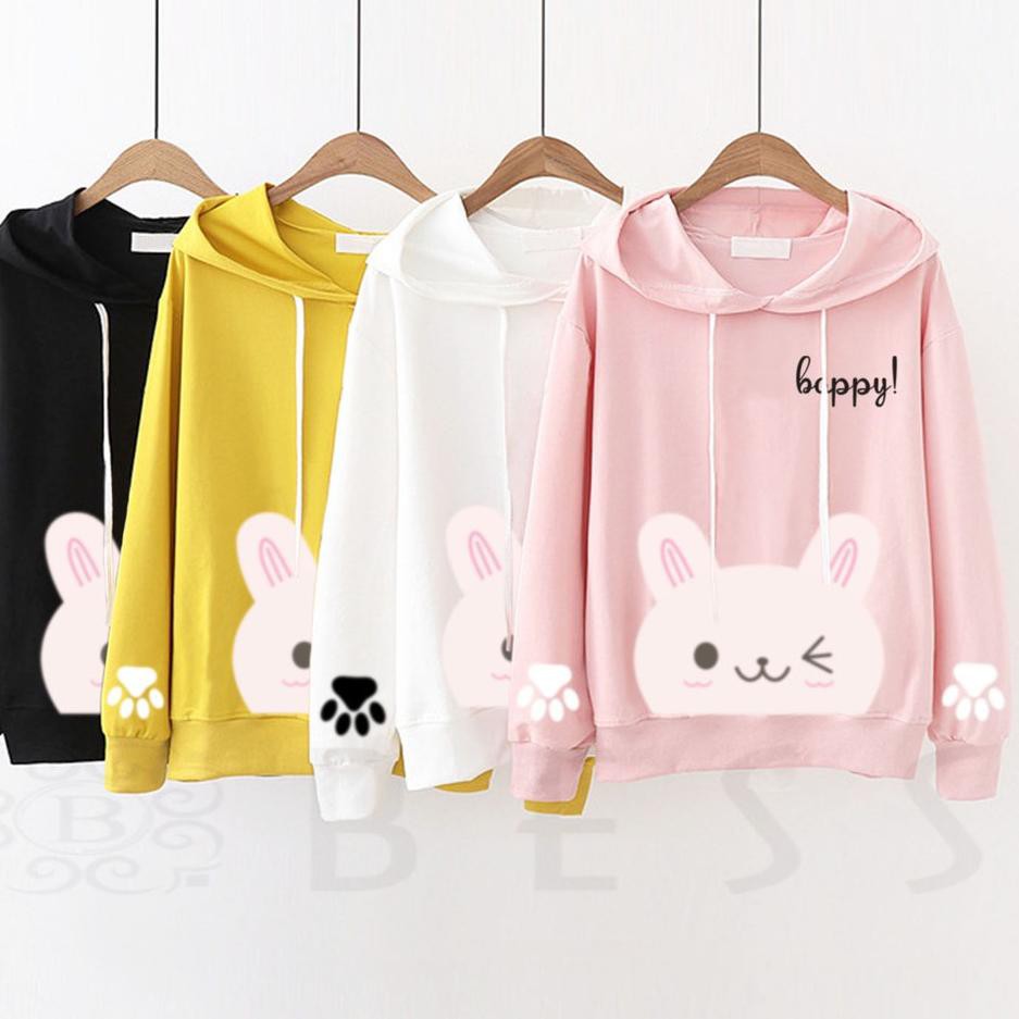 Áo Hoodie Nữ 6.6 Bess - Women 's Happy Cat