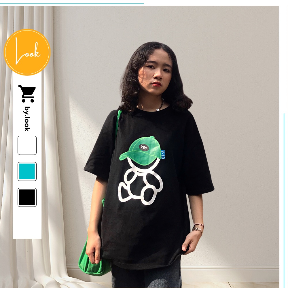 Áo thun unisex LM Bear phông tay lỡ nữ form rộng Freesize | BigBuy360 - bigbuy360.vn