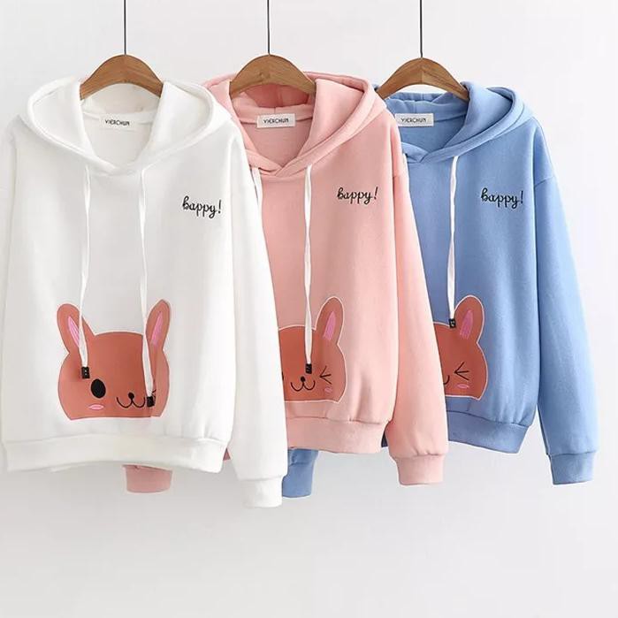 Áo Hoodie Nữ 6.6 Bess - Women 's Happy Cat