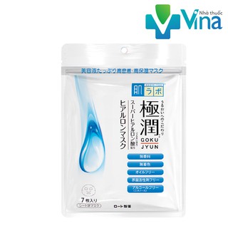 Mặt Nạ Dưỡng Ẩm Tối Ưu Hada Labo Gokujyun Hyaluron Mask 7pcs