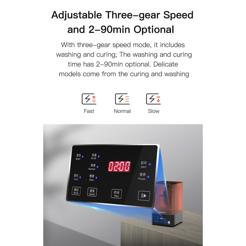 Máy rửa và phơi sáng UV cho sản phẩm in 3d Resin Creality UW-01 Washing and Curing Machine | BigBuy360 - bigbuy360.vn