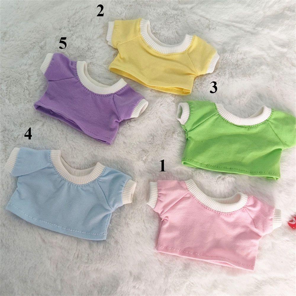 Bộ Quần Áo 5 Kiểu Màu Cầu Vồng Cho Búp Bê 20cm