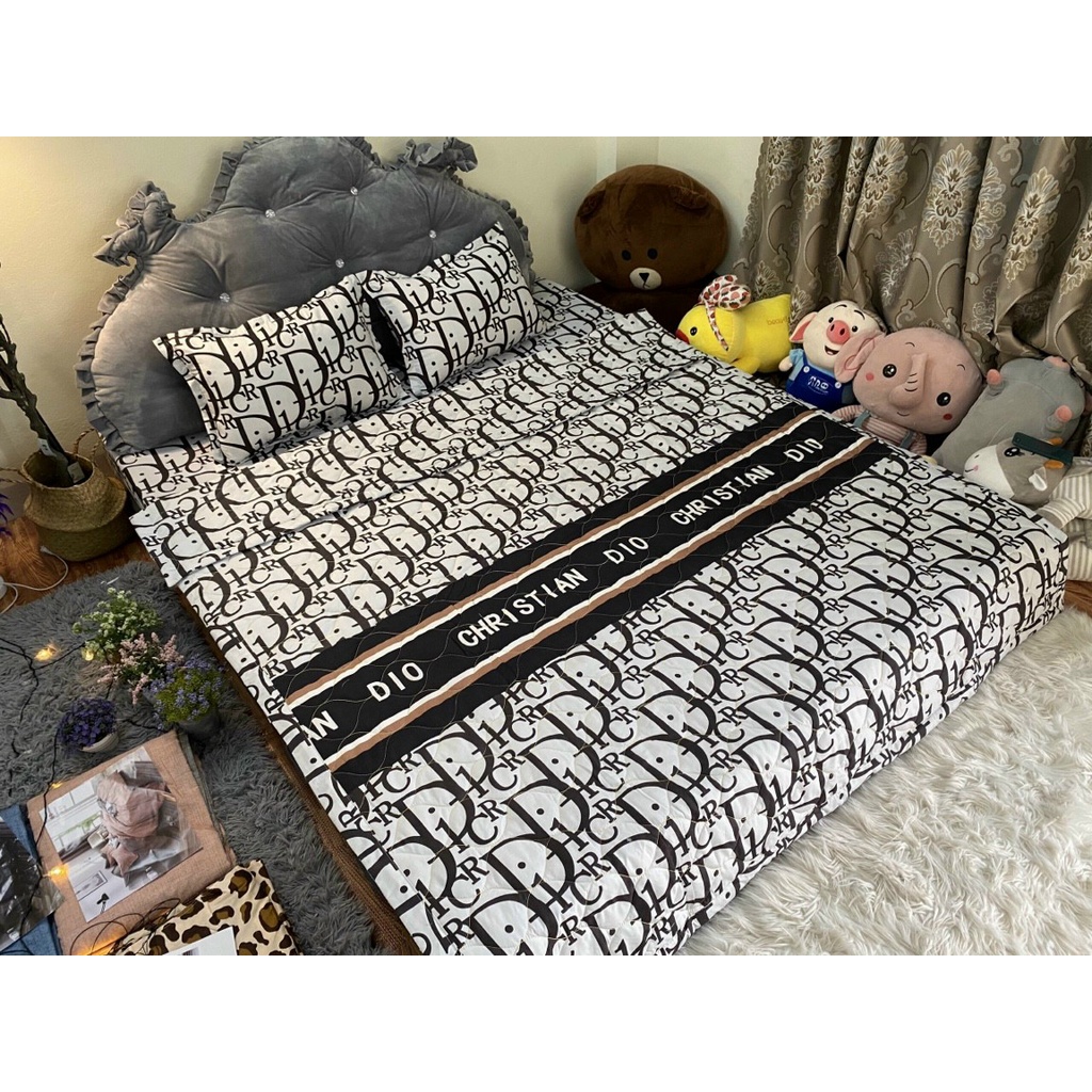 🍒 Bộ Chăn Hè 5 Món Trần Bông Cotton Poly cao cấp hàng loại đẹp. Mẫu Ngựa pony hồng