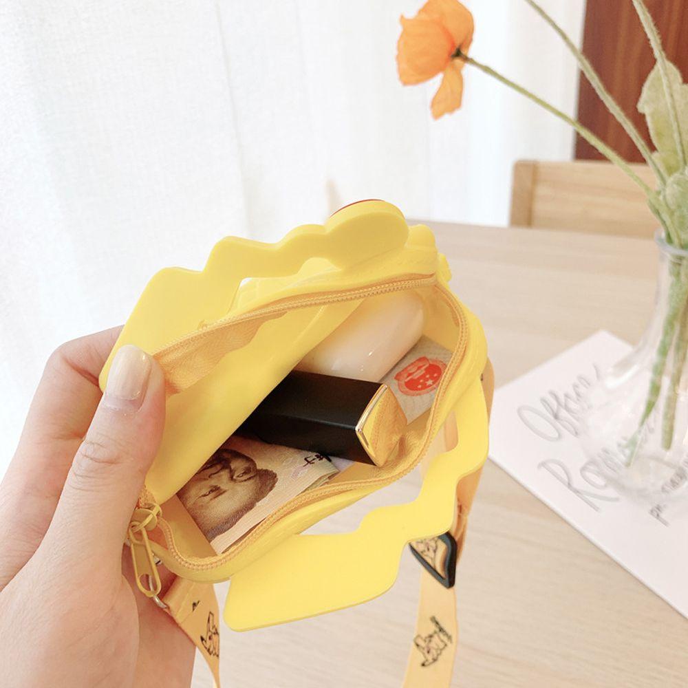 Túi Xách Đeo Vai Bằng Silicone Hình Pikachu Cho Bé Gái