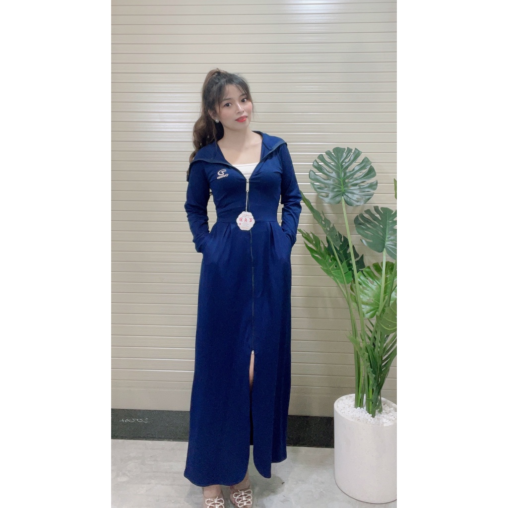 Áo khoác chống nắng toàn thân thun Nhật cao cấp
