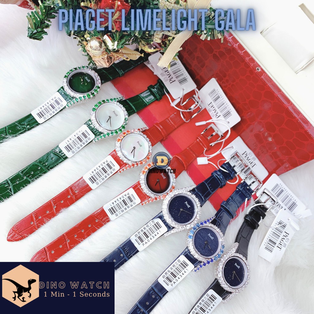 Đồng Hồ Nữ GALA limelight_piaget dây da viền đính đá sang chảnh