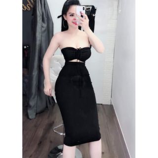 Đầm body cúp ngực rút dây
