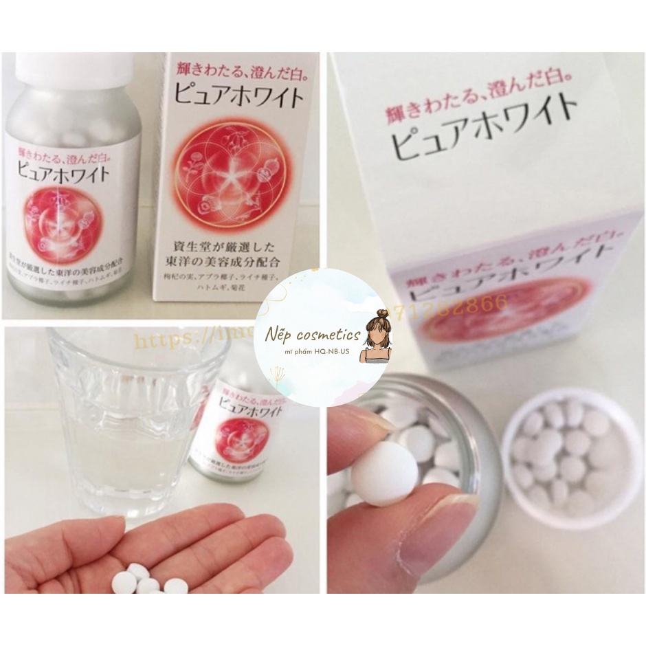 Pure White Shiseido Dạng Viên 240 Viên Uống Trắng Da Mờ Nám Nhật Bản