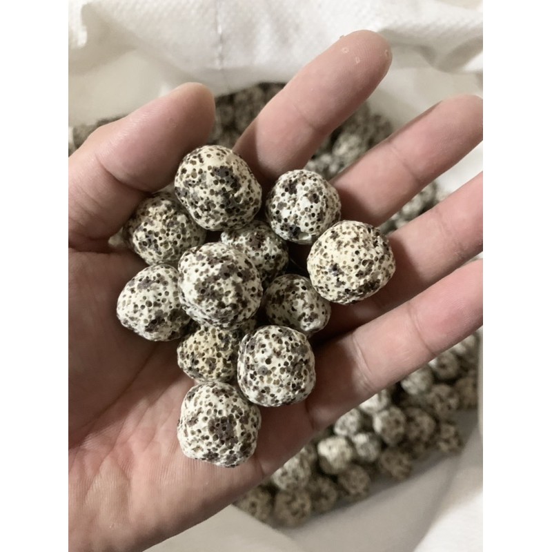 Sứ bi muối tiêu túi 100gr, 200gr, 300gr, vật liệu lọc cao cấp