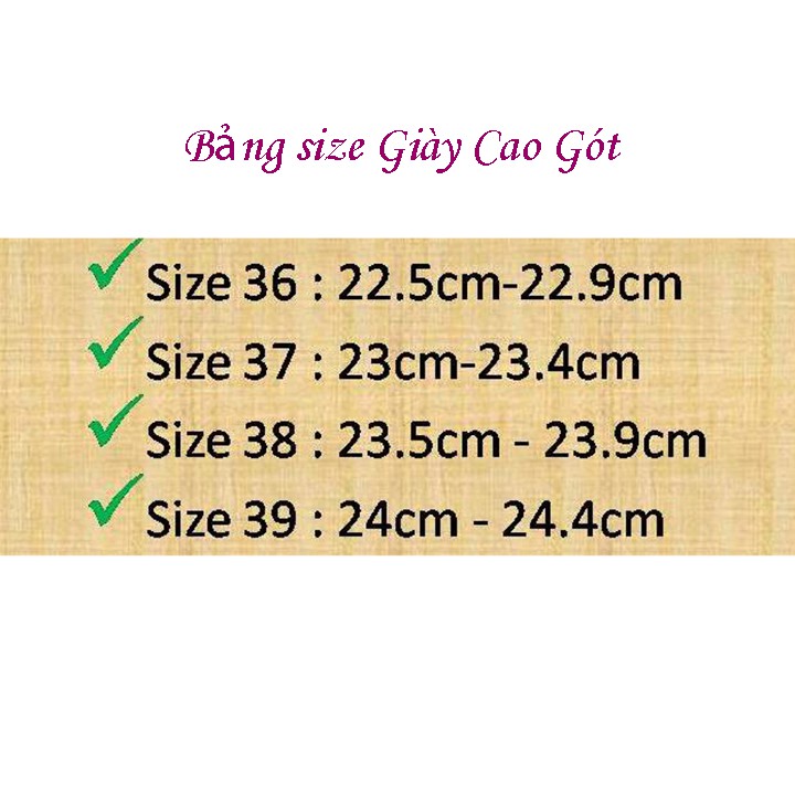 Giày cao gót 10 phân đế trụ vuông quay chéo Cao Cấp