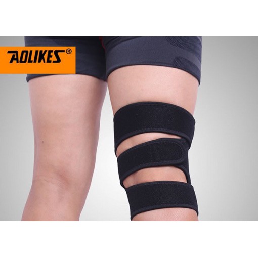 Băng Bảo Vệ Đầu Gối Aolikes  Đai Dán Gối Khi Tập Gym Tập Thể Thao Cao Cấp Chính Hãng BG-3333