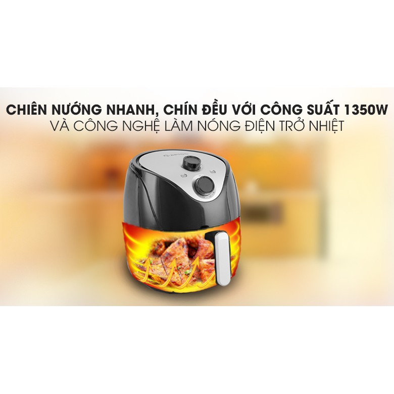 Nồi chiên không dầu Rapido RAF5.0M 5 lít (Miễn phí giao tại HCM-ngoài tỉnh liên hệ shop)