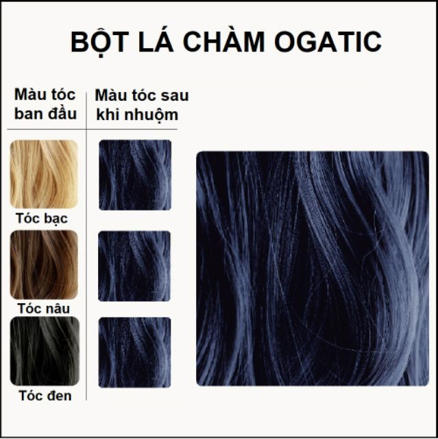 BỘT LÁ NHUỘM TÓC OGATIC: NHUỘM TÓC AN TOÀN TỪ BỘT LÁ MÓNG, LÁ CHÀM