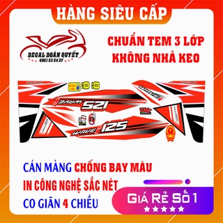 Tem xe wave ( Tem wave 125 - wave alpha 500-110cc) chất liệu cao cấp,chống bay mầu - chống nước