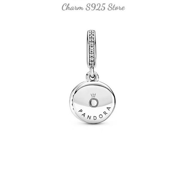 charm pan treo đính đá xanh cao cấp bạc s925 mẫu mới