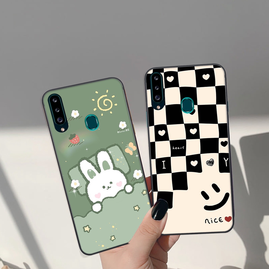 Ốp lưng Samsung Galaxy A20S in hình Gấu nâu - hồng, Gấu Be@rick  cực CUTE, DỄ THƯƠNG