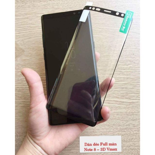Dán dẻo full màn Samsung Galaxy Note 8 3D Vmax chính hãng .