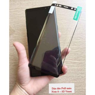 Dán dẻo full màn Samsung Galaxy Note 8 3D Vmax chính hãng .