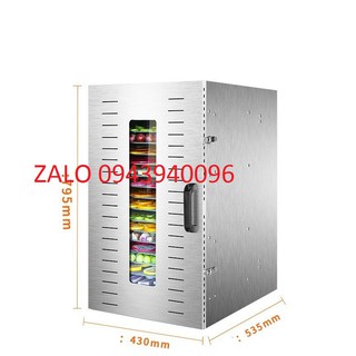Máy sấy hoa quả thực phẩm - sấy khô heo gà bò khô 20 khay