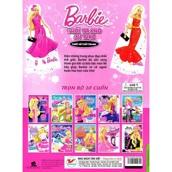 Sách - Thời Trang Dự Tiệc - Barbie Thủ Công Dựng Hình Thời Trang