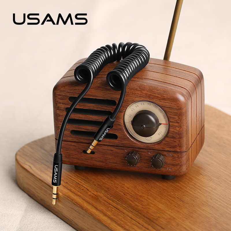 Usams Dây Cáp Âm Thanh Cổng 3.5mm Dài 1.2m Chuyên Dụng Cho Điện Thoại / Máy Tính Bảng / Máy Tính