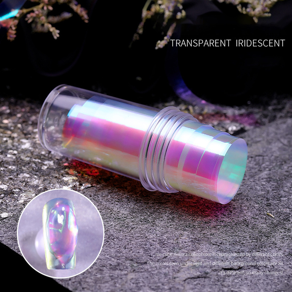 [Hàng mới về] Miếng dán móng màu sắc phản quang