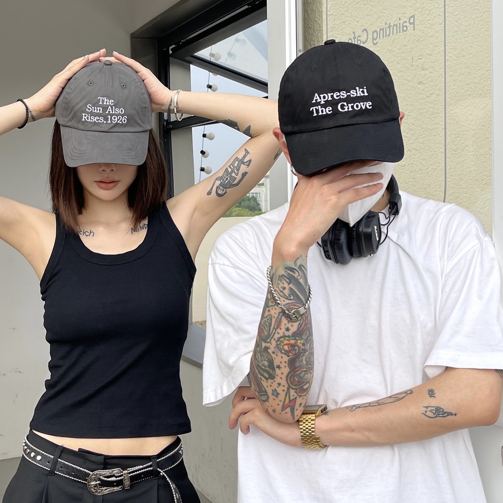 Mũ Lưỡi Trai Chống Nắng Họa Tiết Thêu Thời Trang Mùa Hè Cho Nam