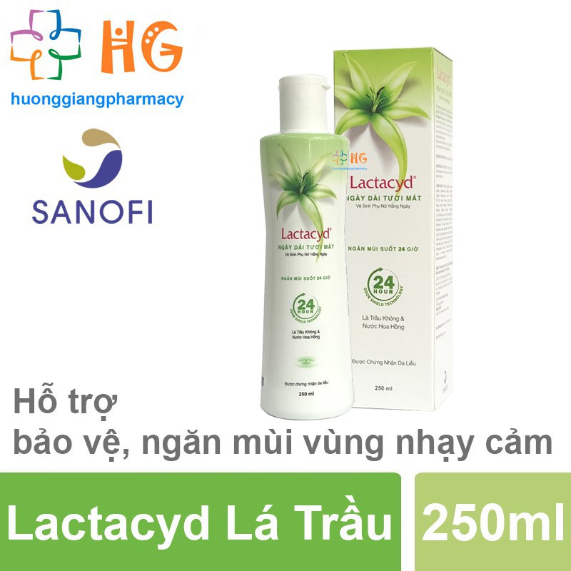 Dung dịch vệ sinh phụ nữ Lactacyd lá trầu không 150ml, 250ml
