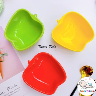Bát sứ ăn dặm cho bé hình quả táo, chén sứ ăn dặm hình quả táo cho bé 100ml