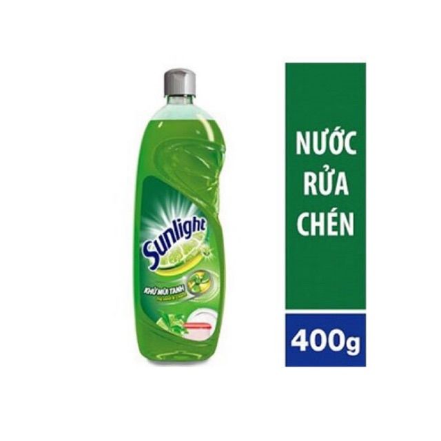 Nước rửa chén Singlight trà xanh chai 400ml