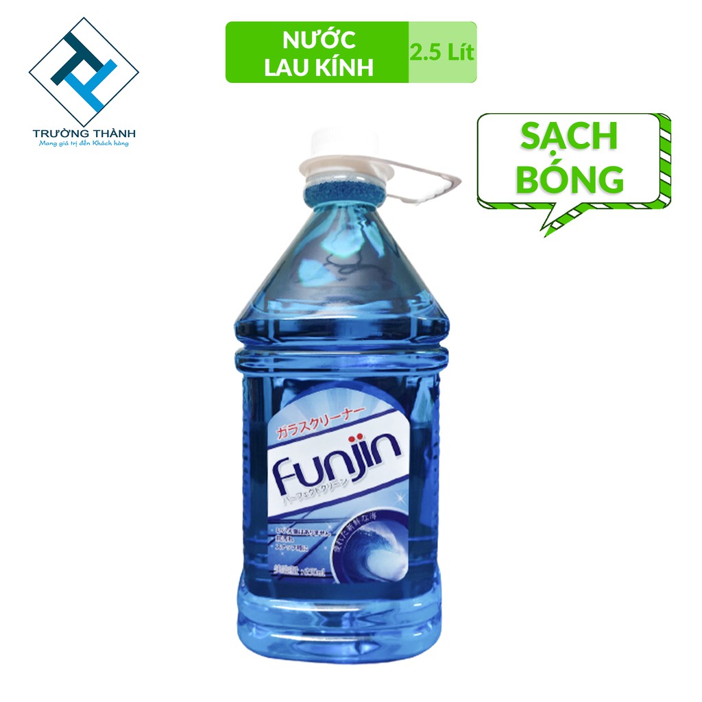 Nước lau kính Funjin Chính hãng, sạch sáng bóng kính 2,5 Lít