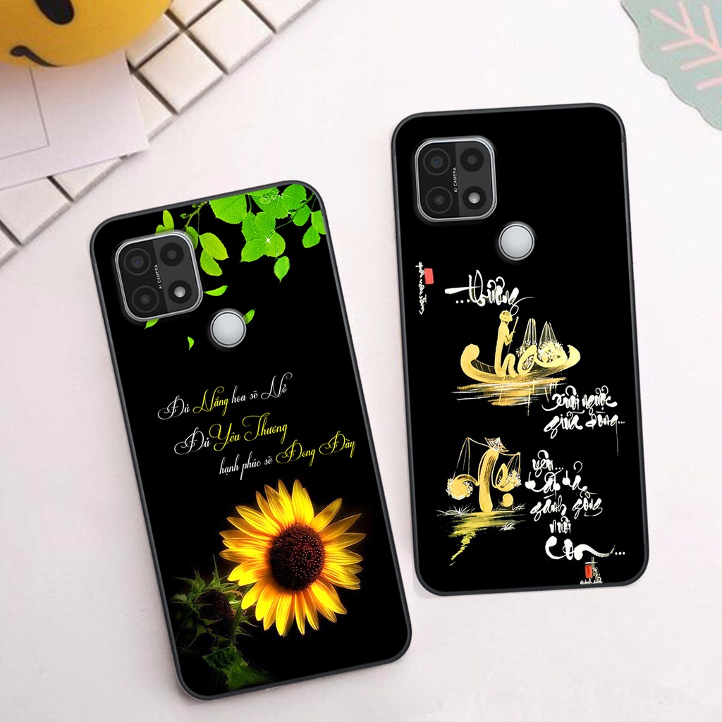 Ốp lưng Oppo A15 / A15s phiên bản cha mẹ - vợ chồng- chữ thư pháp Tâm, nhẫn, phúc lộc thọ cực đẹp và ý nghĩa