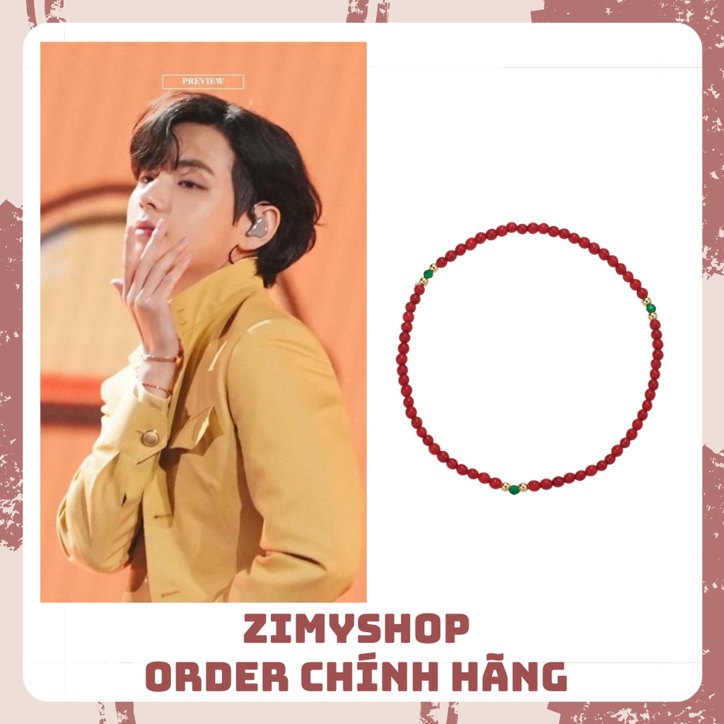 VÒNG TAY HẠT ĐỎ TAEHYUNG BTS l ORDER CHÍNH HÃNG