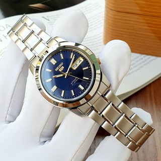 Đồng hồ Nam chính hãng Seiko 5 Automatic SNKK11K1 Size 38,Mặt xanh,Lịch thứ ngày-Máy cơ tự động-Dây kim loại cao cấp