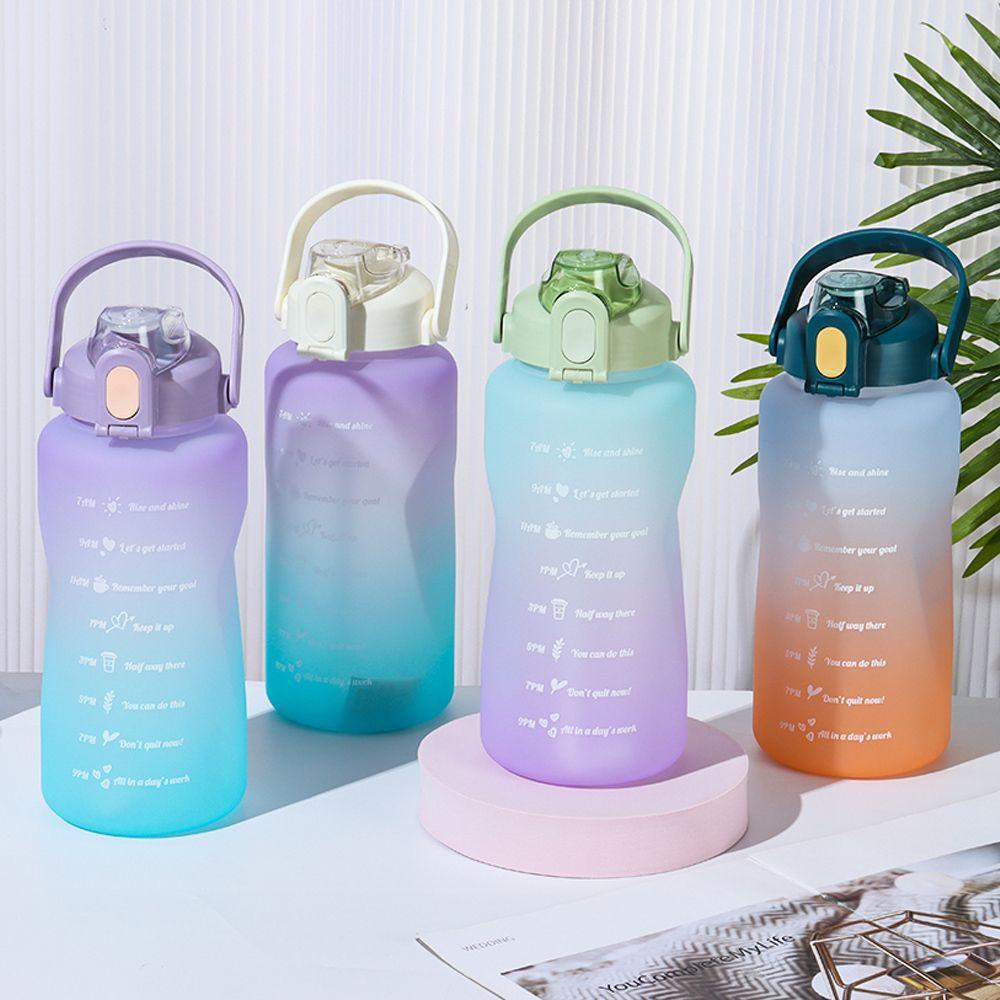 PISTA Bình Nước Dung Tích 2000ml Kèm Ống Hút Tiện Lợi