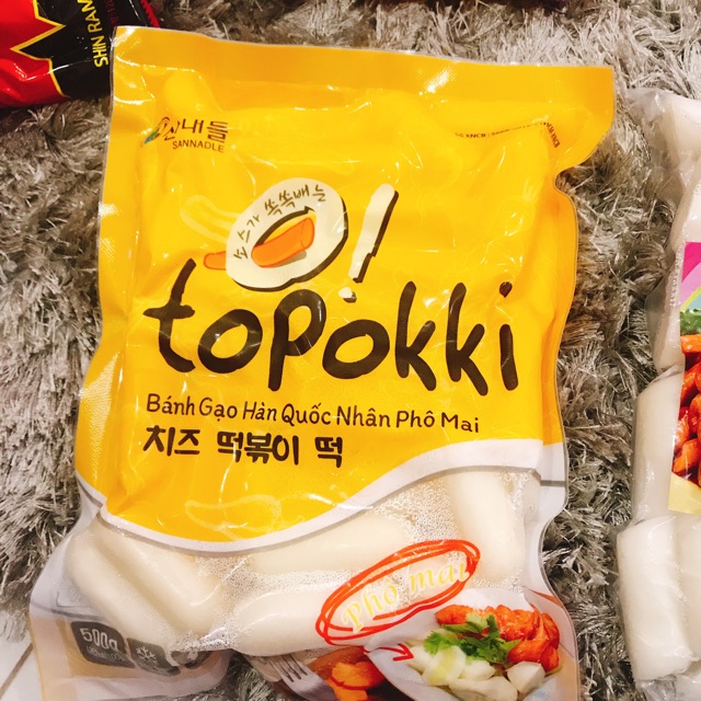 Bánh gạo Hàn Quốc nhân phomai 🧀🇰🇷