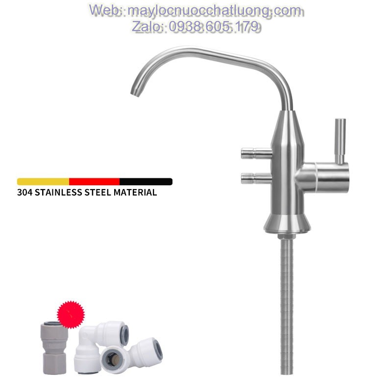 Vòi nước Inox 304 để xả dùng cho máy lọc nước ION Kiềm