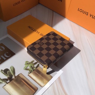 VÍ NỮ - LV CARO NÂU - VÍ 2 NGĂN