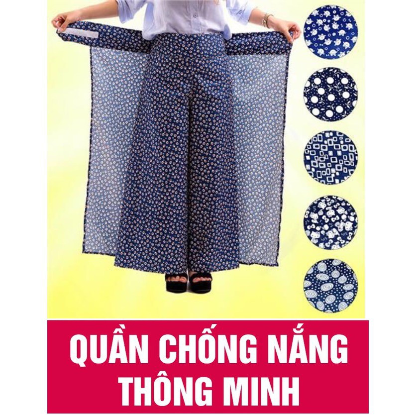 Váy Chống Nắng Thông Minh Dạng Quần - Chống Lại Tia UV Cực Mạnh - quần váy nắng