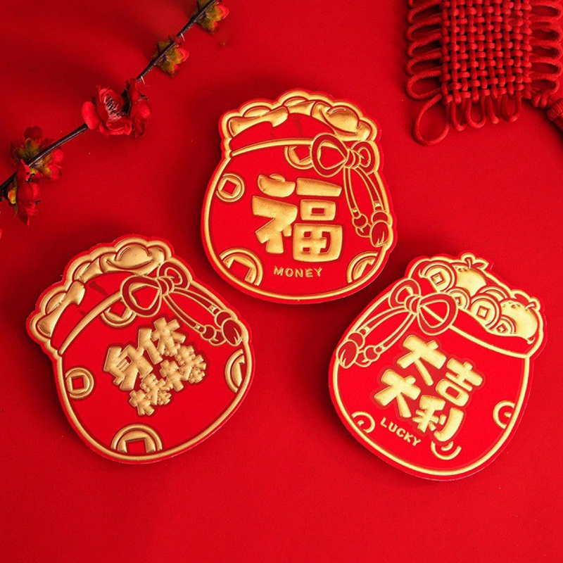Set 6 Bao Lì Xì Đỏ May Mắn Cho Năm Mới 2023