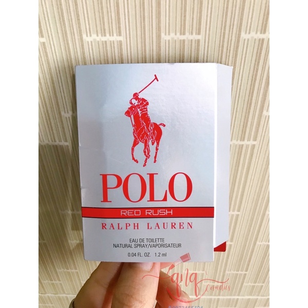 Lịch sử giá Mẫu thử nước hoa Polo Red Rush Ralph Lauren EDT - France cập  nhật 3/2023 - BeeCost