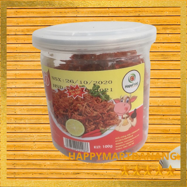 Bò Khô Sợi 100g – Hapufood Bò Cay Ngon