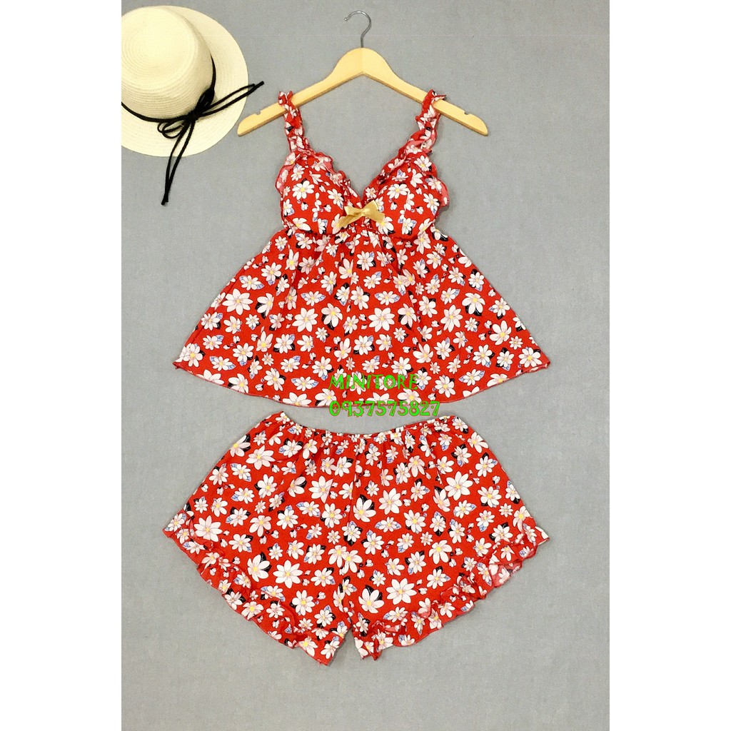 [60KG - 90KG] ĐỒ BIGSIZE KATE LỤA HOA CÓ MÚT ÊM THÁO RỜI, ĐỒ SIZE LỚN VẢI MỀM MÁT KHÔNG NHĂN | BigBuy360 - bigbuy360.vn