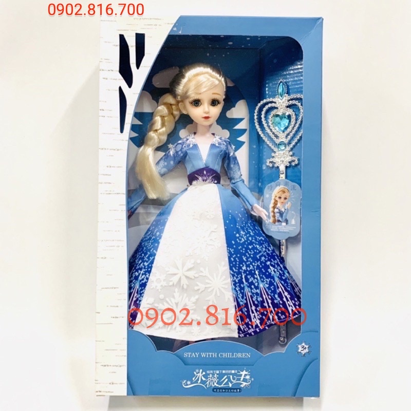 Búp bê Elsa xinh đẹp có khớp cao 35cm 3873 A
