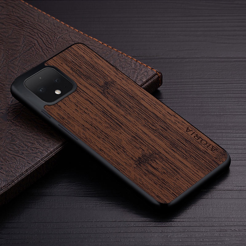 Ốp Bao Da Điện Thoại Họa Tiết Vân Gỗ Tre Sang Trọng Cho google pixel 4 4 xl 5 google pixel 4 4 xl Ốp